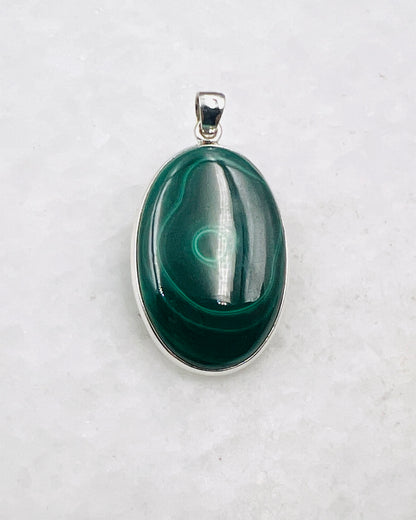 Malachite in 0.925 Silver