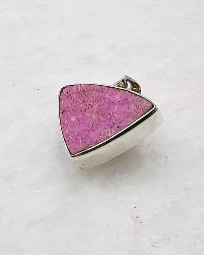 Pink Cobalt Drusy in 0.925 Silver