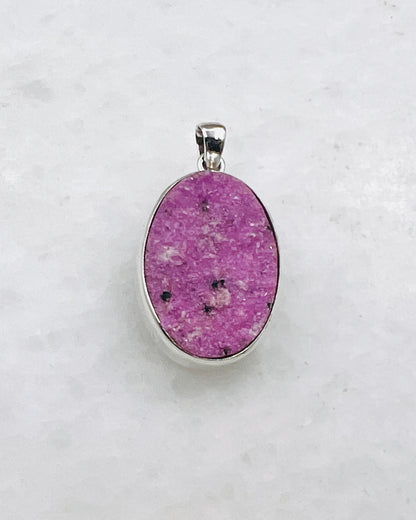 Pink Cobalt Drusy in 0.925 Silver
