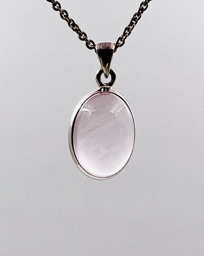 Rose Quartz in 0.925 Silver
