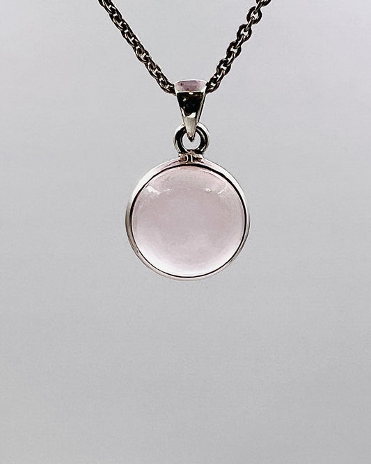 Rose Quartz in 0.925 Silver