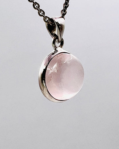 Rose Quartz in 0.925 Silver