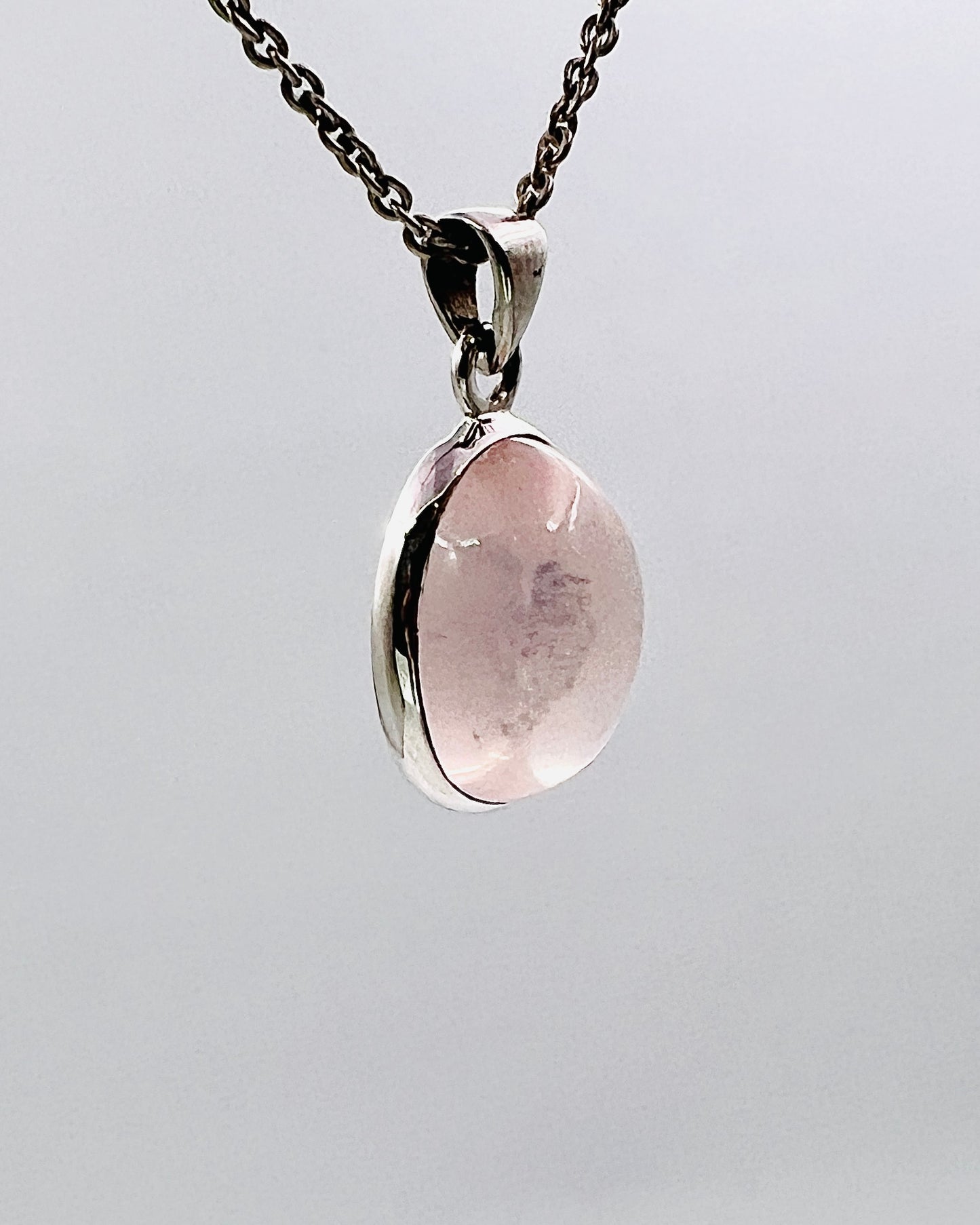 Rose Quartz in 0.925 Silver