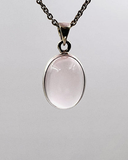 Rose Quartz in 0.925 Silver