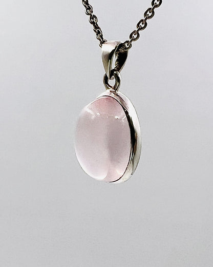 Rose Quartz in 0.925 Silver