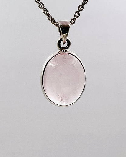 Rose Quartz in 0.925 Silver