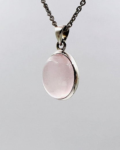 Rose Quartz in 0.925 Silver