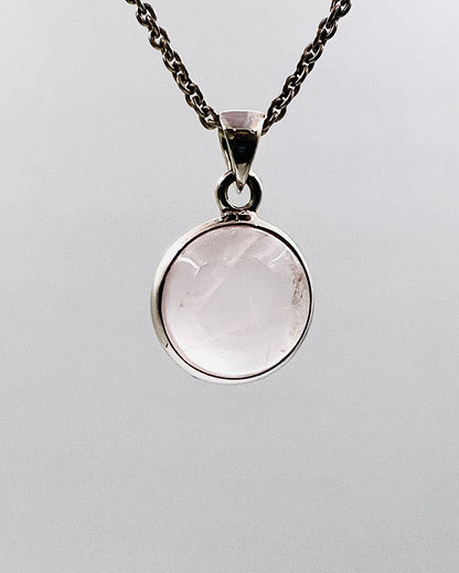 Rose Quartz in 0.925 Silver