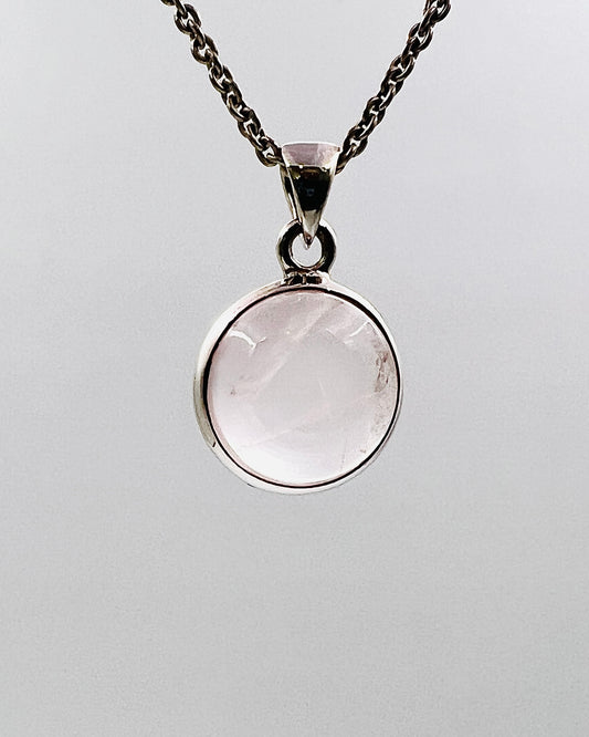 Rose Quartz in 0.925 Silver