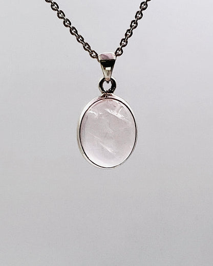 Rose Quartz in 0.925 Silver