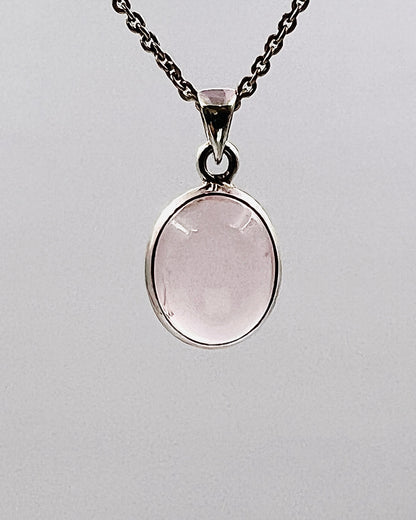 Rose Quartz in 0.925 Silver