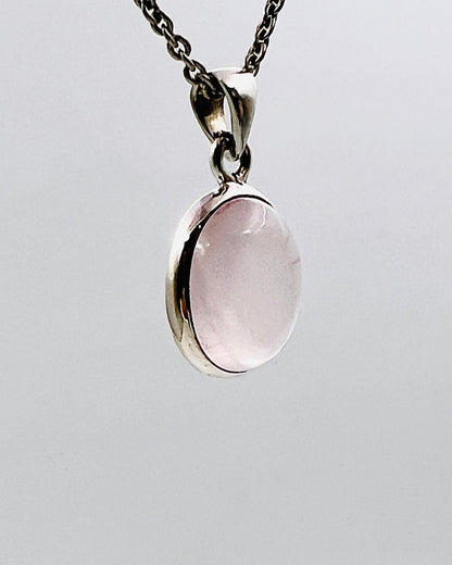 Rose Quartz in 0.925 Silver