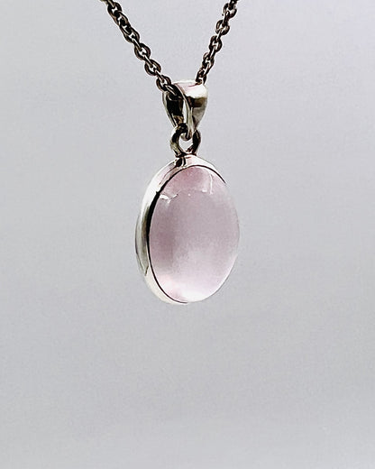 Rose Quartz in 0.925 Silver