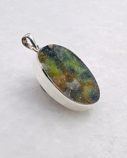 Turkish Chalcedony Drusy in 0.925 Silver