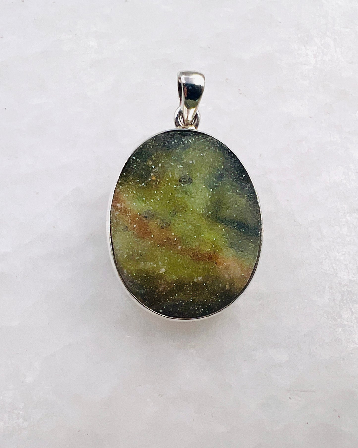 Turkish Chalcedony Drusy in 0.925 Silver