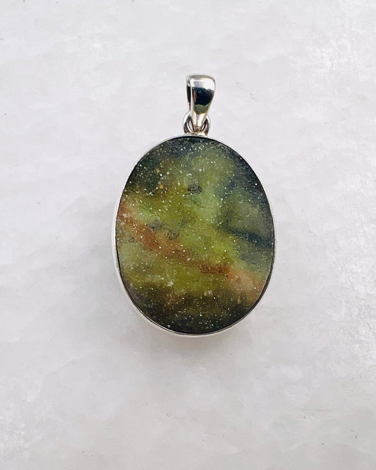 Drusy en calcédoine turque en argent 925