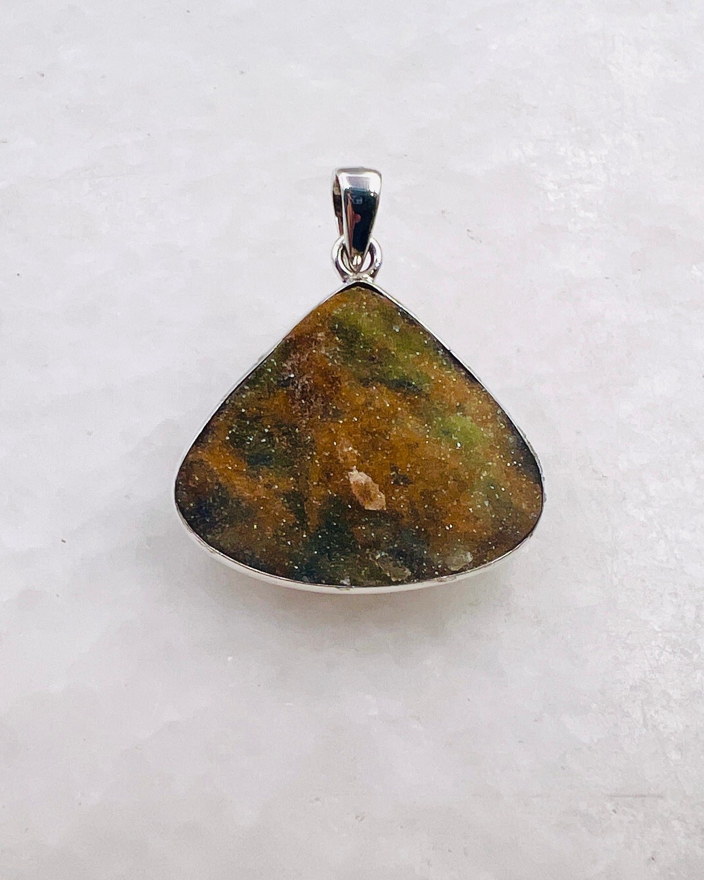 Drusy en calcédoine turque en argent 925