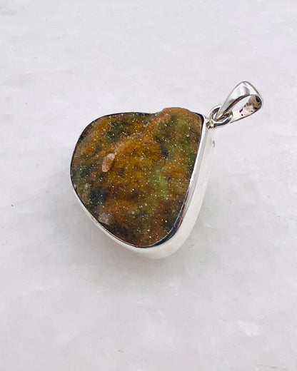 Drusy en calcédoine turque en argent 925