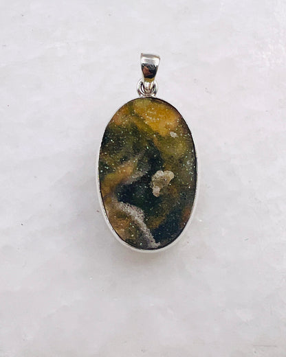 Turkish Chalcedony Drusy in 0.925 Silver