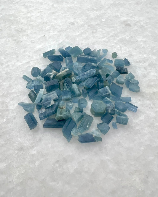 Dark Blue Translucent South Indian Aquamarine Rough - MAQ-0001