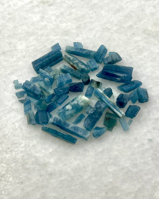 Dark Blue Translucent South Indian Aquamarine Rough - MAQ-0004