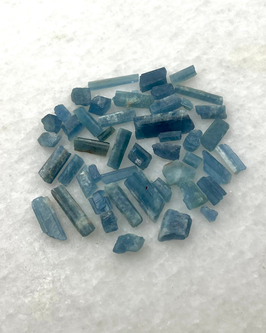 Dark Blue Translucent South Indian Aquamarine Rough - MAQ-0006