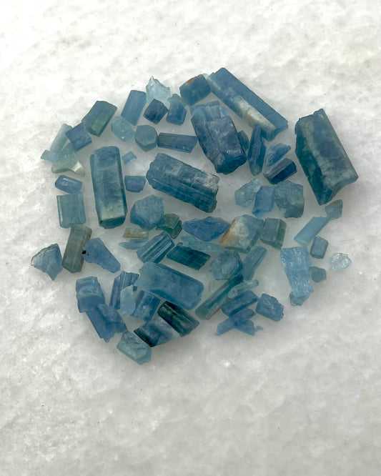 Dark Blue Translucent South Indian Aquamarine Rough - MAQ-0008