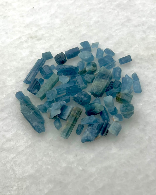 Dark Blue Translucent South Indian Aquamarine Rough - MAQ-0010