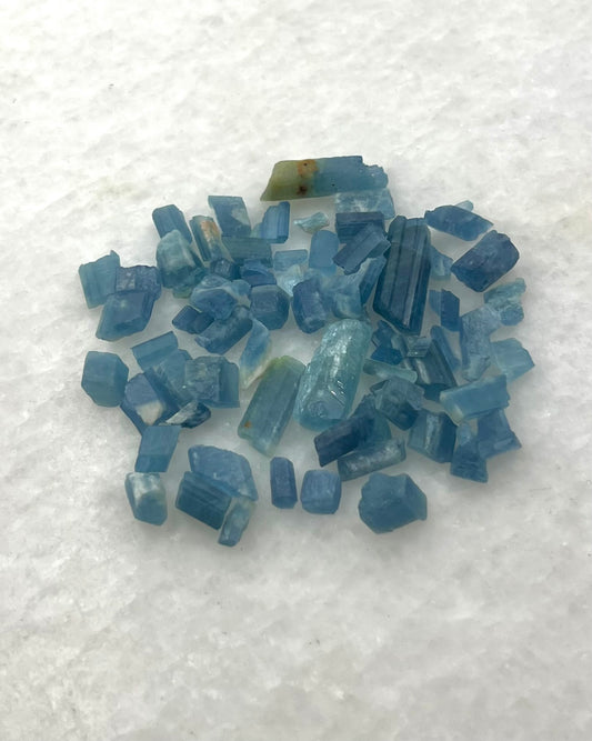 Dark Blue Translucent South Indian Aquamarine Rough - MAQ-0012