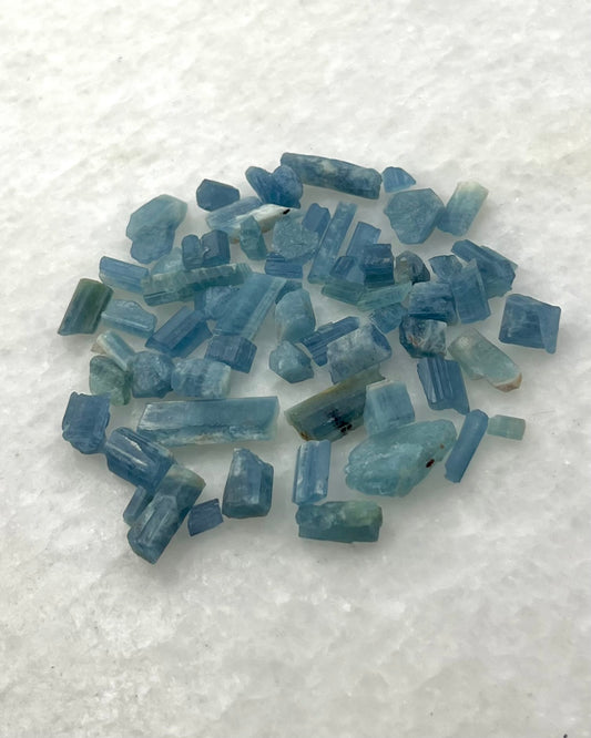 Dark Blue Translucent South Indian Aquamarine Rough - MAQ-0013
