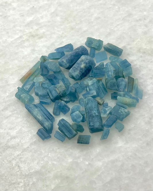 Dark Blue Translucent South Indian Aquamarine Rough - MAQ-0016