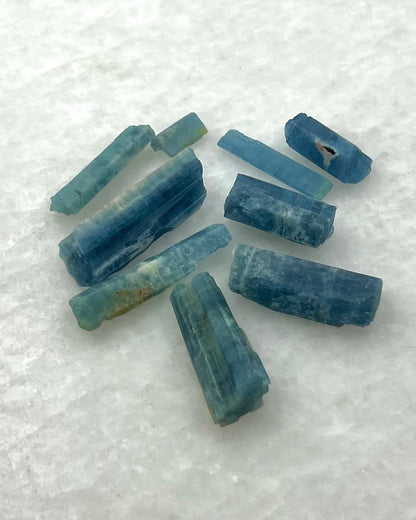 Dark Blue Translucent South Indian Aquamarine Rough - MAQ-0022