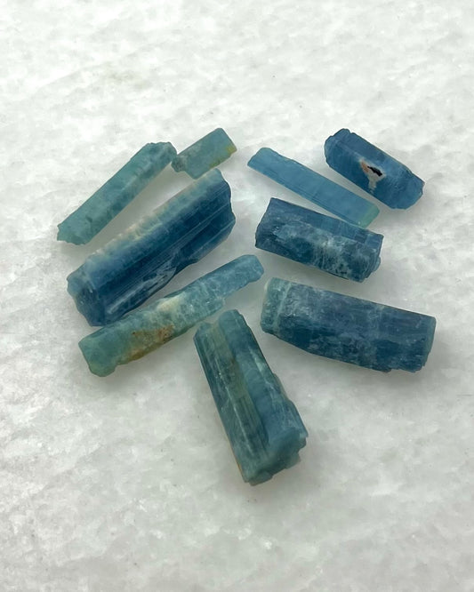 Dark Blue Translucent South Indian Aquamarine Rough - MAQ-0022