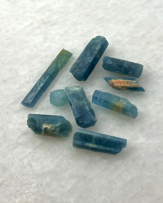 Dark Blue Translucent South Indian Aquamarine Rough - MAQ-0023