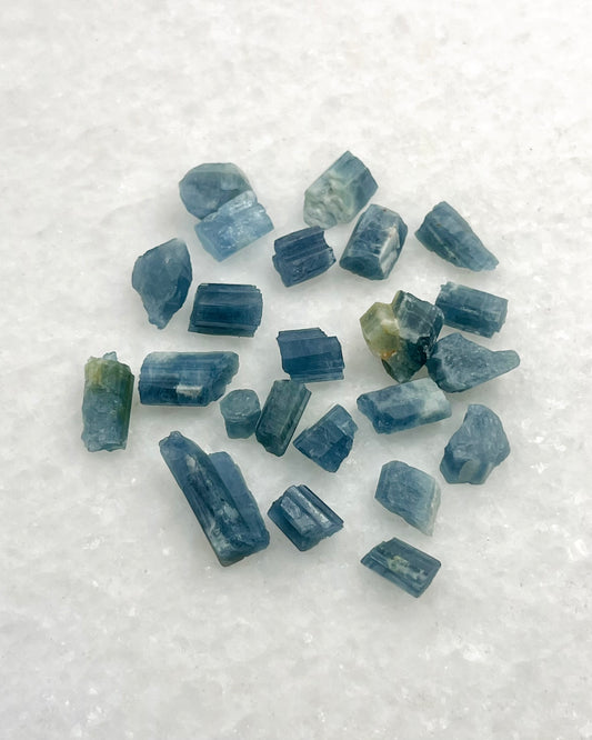 Dark Blue Translucent South Indian Aquamarine Rough - MAQ-0027