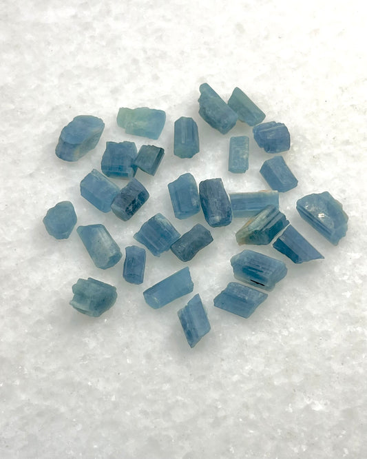 Dark Blue Translucent South Indian Aquamarine Rough - MAQ-0028