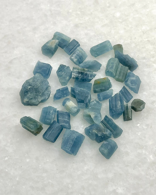 Dark Blue Translucent South Indian Aquamarine Rough - MAQ-0029