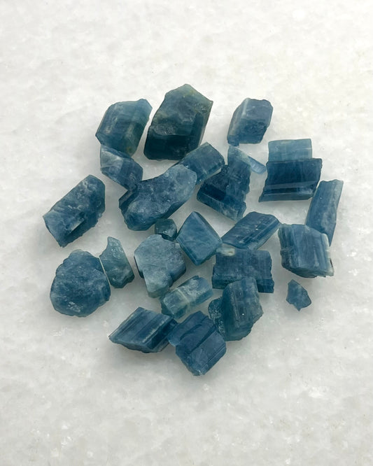 Dark Blue Translucent South Indian Aquamarine Rough - MAQ-0037