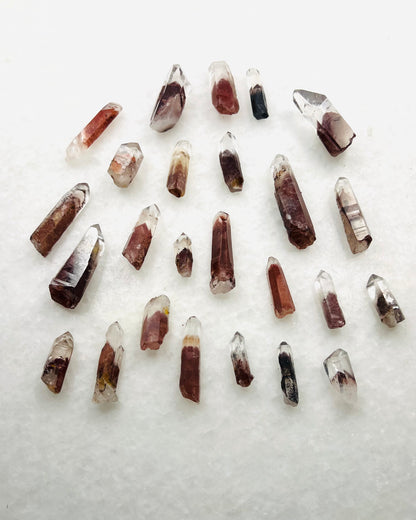 A Grade South Indian Hematite Phantom Quartz- Jewelry and Small Specimen Size - MQZ-0018