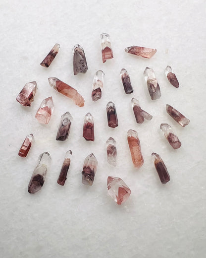 A Grade South Indian Hematite Phantom Quartz- Jewelry and Small Specimen Size - MQZ-0020