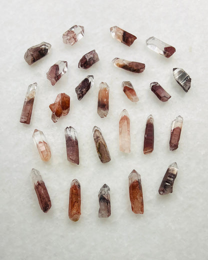 A Grade South Indian Hematite Phantom Quartz- Jewelry and Small Specimen Size - MQZ-0021