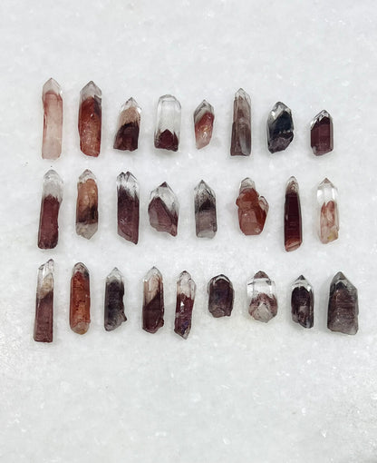 A Grade South Indian Hematite Phantom Quartz- Jewelry and Small Specimen Size - MQZ-0021