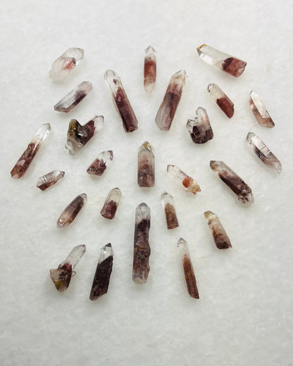 A Grade South Indian Hematite Phantom Quartz- Jewelry and Small Specimen Size - MQZ-0022