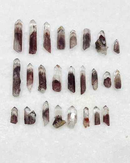 A Grade South Indian Hematite Phantom Quartz- Jewelry and Small Specimen Size - MQZ-0022