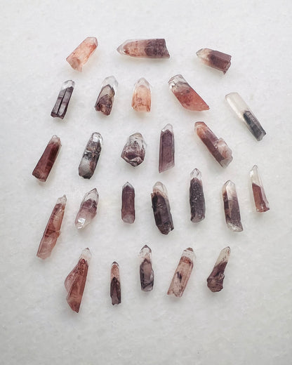 A Grade South Indian Hematite Phantom Quartz- Jewelry and Small Specimen Size - MQZ-0024