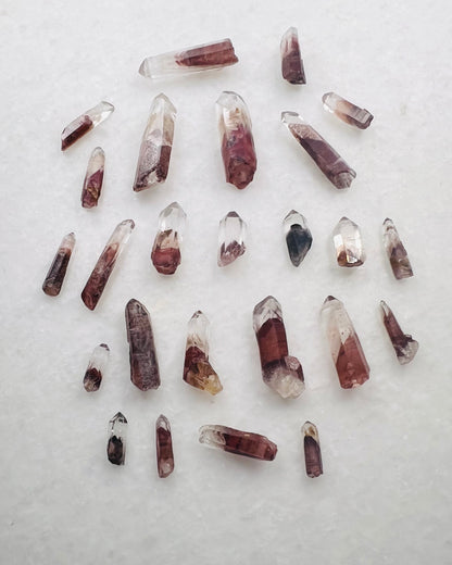 A Grade South Indian Hematite Phantom Quartz- Jewelry and Small Specimen Size - MQZ-0025