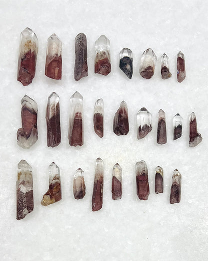 A Grade South Indian Hematite Phantom Quartz- Jewelry and Small Specimen Size - MQZ-0025