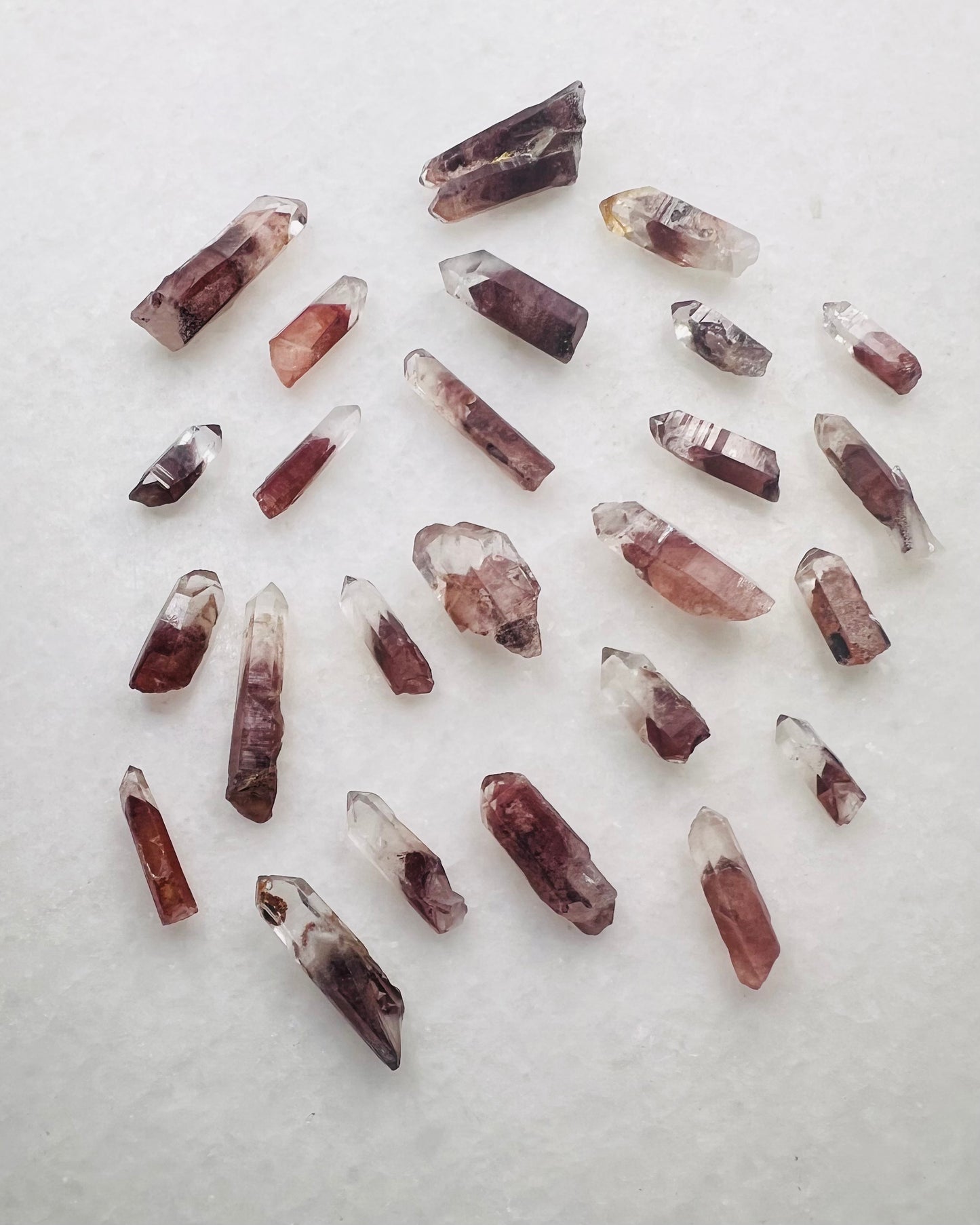 A Grade South Indian Hematite Phantom Quartz- Jewelry and Small Specimen Size - MQZ-0026