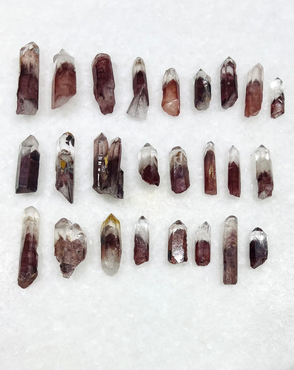 A Grade South Indian Hematite Phantom Quartz- Jewelry and Small Specimen Size - MQZ-0026