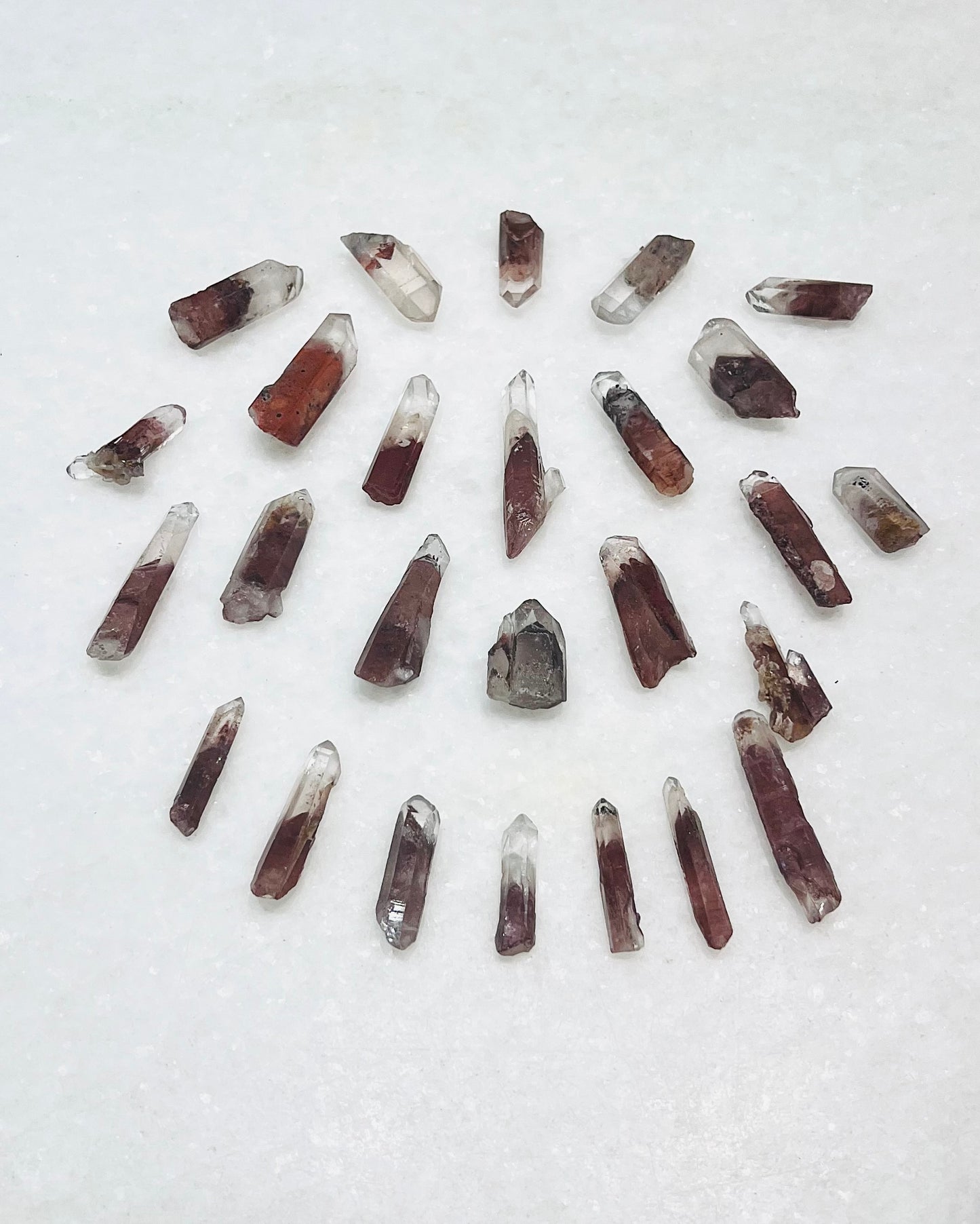 A Grade South Indian Hematite Phantom Quartz- Jewelry and Small Specimen Size - MQZ-0027